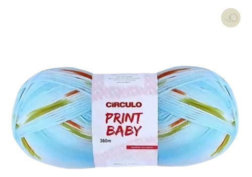 Círculo para bebé con estampado de lana fina, mezcla antialérgica, color 9606, mezcla verde agua