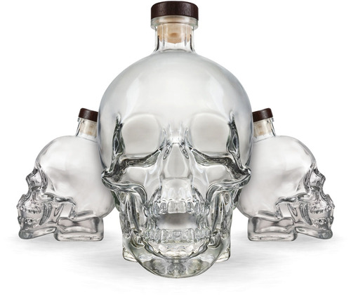 Imagen 3 de 5 de Vodka Crystal Head 1000ml En Estuche Origen Canadá