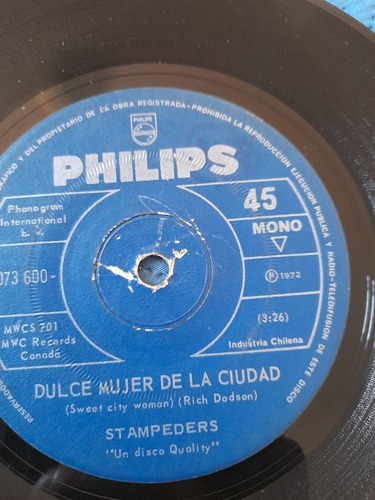 Vinilo Single De Stampeders Dulce Mujer (s79