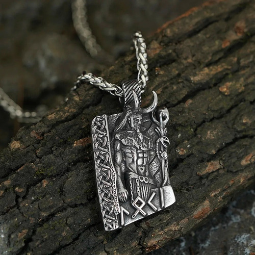 Ghost Store Lm Collar Hombre Dios Loki Thor Nórdico Runas