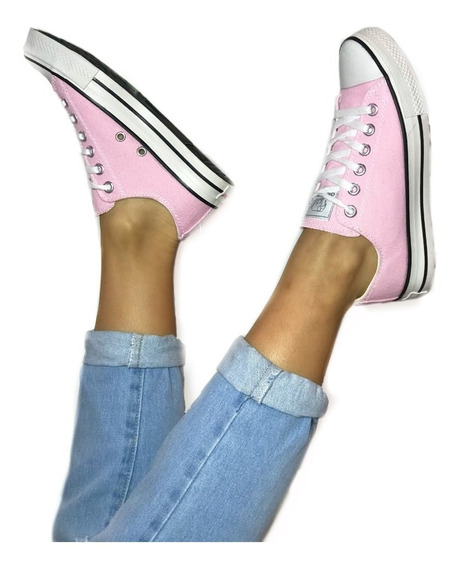 converse rosas bajas