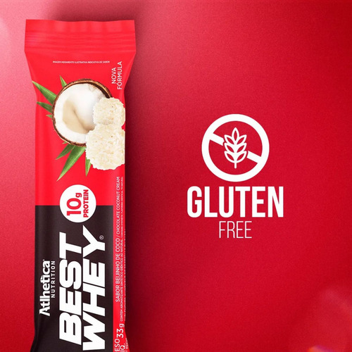 Best Whey Bar Display 12x32g Atlhetica - Promoção Caixa