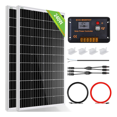 Kit De Panel Solar De 120, 240, 360 Y 480 Vatios Con Control