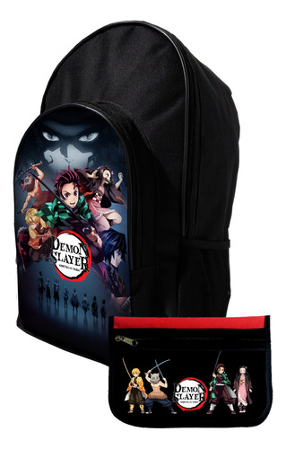 Mochila Y Cartuchera Promo Demon Slayers #527