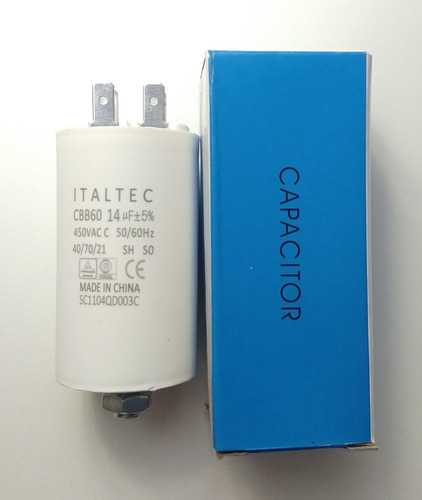 Capacitor 14 Mf X 450v 4 Pin Con Tornillo Italtec