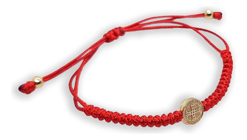 Pulsera San Benito Tejido Tibetano Ajustable