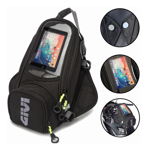 Maleta Givi Para Tanque Iman O Correas Tank Bag Moto