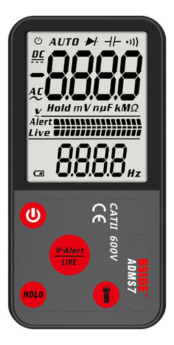 Multimetro Digital Smart Adms7 Ultra Delgado Pantalla 3.5  