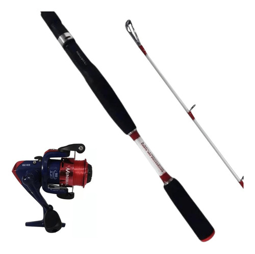 Vara Pesca Plusfish Assault Molinete 1,68m 12-25lb Inteira