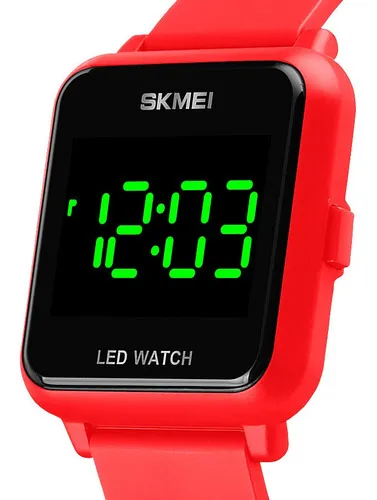 Reloj Unisex Skmei 1630 Digital Luz Led Watch Silicona Color De La