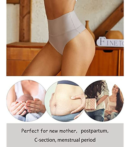 Tangas De Cintura Alta Finetoo Para Mujer, Ropa Interior Par