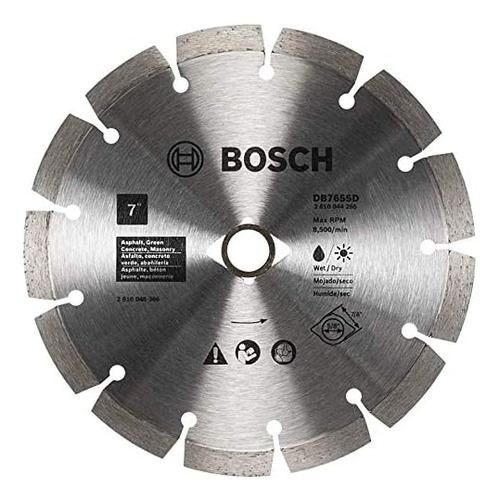Sierra Circular Diamantada Bosch, 17,7cm, Eje De 22,2mm
