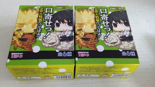 Naruto 6p Ninjas + Invocaciones Serpiente Sasuke 6cm C/ Caja