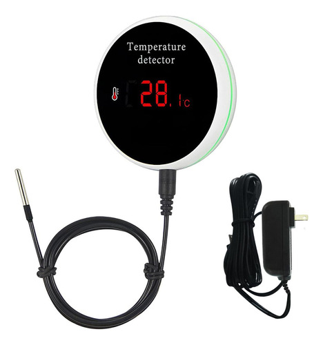 Sensor Wifi De Calor, Mxwtr-001, 1 Pza, Lcd, Blancoynegro, 1