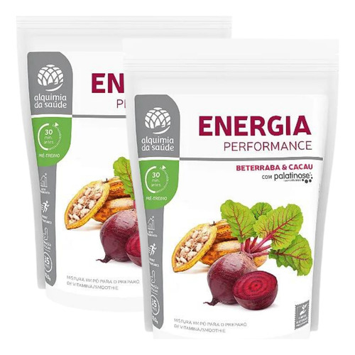 2 Energia Performance Alquimia Da Saúde Beterraba Cacau 350g Sabor Beterraba E Cacau