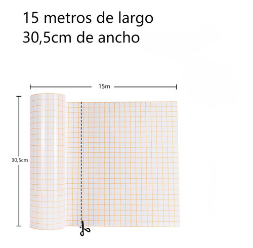 Cinta De Transferencia Vinilo Adhesivo Transfer Diy 30cmx15m