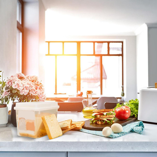 Caja Para Sándwiches, Práctico Contenedor De Almacenamiento