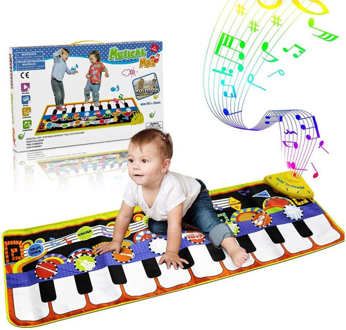 Imagen 4 de 6 de Renfox - Tapetes Musicales Infantiles, Alfombra Con Teclado