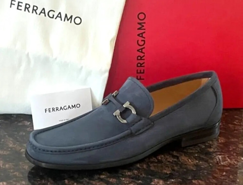 Zapatos Salvatore Ferragamo Loafers Gancini Original New 