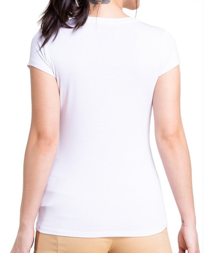 Blusa Camiseta Básica Feminina Malha Viscolycra Fresquinha
