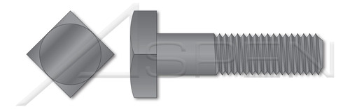 Pieza Tornillo Maquina Cabeza Cuadrada Acero Liso