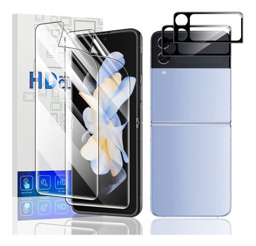 Cámara De 4 Lentes Falsas De Mica Para Samsung Z Flip 4 5g