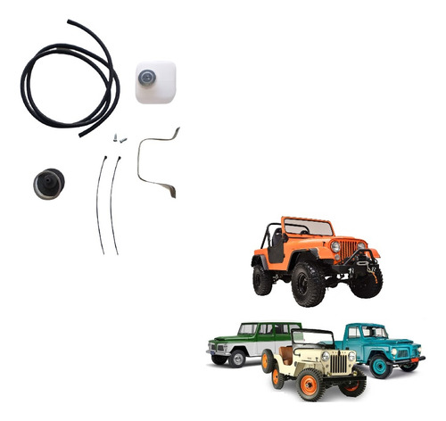 Kit Cilindro Mestre Completo Jeep Rural F75 Ford Willys