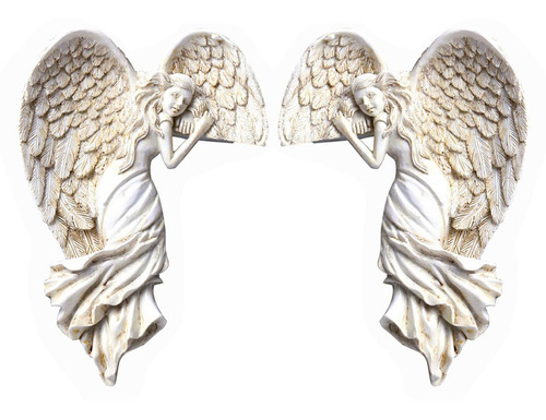 Marco De Puerta Estatua De Ala De Ángel Escultura Colgante
