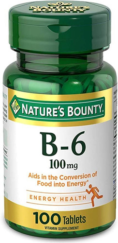 Nature&#39;s Bounty Vitamina B6, Apoya El Metabolismo Energ.