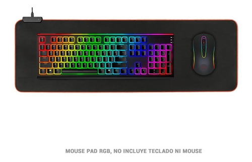 Imagen 4 de 8 de Mouse Pad Gamer Kolke Spark 90x40cm Rgb Bordes Cosidos Pc