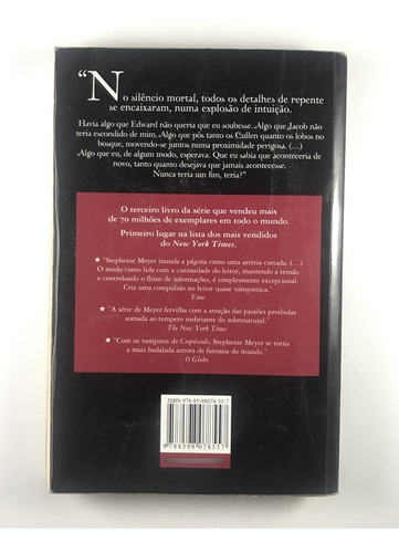 Livro Eclipse Stephenie Meyer Intrínseca - D5