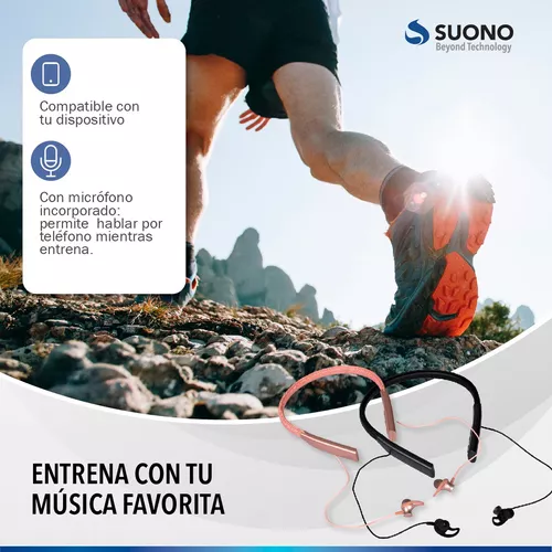 Auriculares Inalámbricos Suono SNAU-1002 Bluetooth Rosa