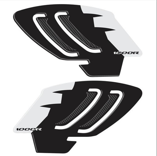 Protetor Lateral Adesivo 3 M Honda Cb1000r Café 2020 Cor Preto e Branco