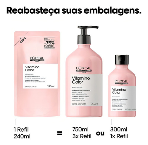 L'oréal Professionnel Vitamino Color Shampoo 240ml Refil