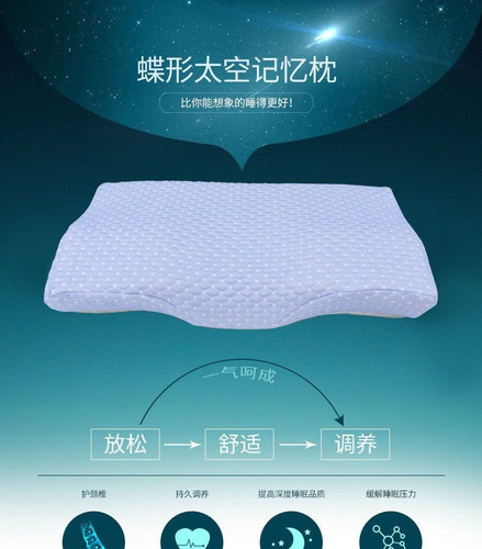 Almohada Ergonomica Viscoelastica Memory Foam Cervical