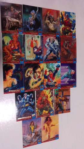 Tarjetas Marvel Comics X-men Fleer Ultra Vintage 1994 17pzs 