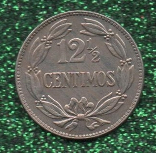 Bonita Moneda De 12 1/2 Céntimos (locha). Venezuela 1958.