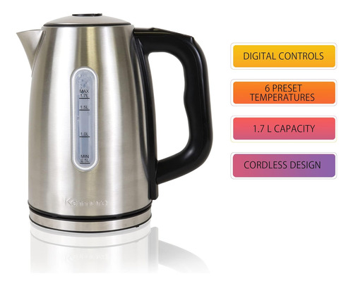 Pava Electrica Koolatron Kktk1.7s-d Az 1,7 L Con Luz Led