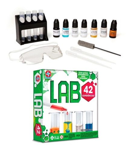 Jogo De Ciências Kit De Lab 42 Experiências Original Estrela
