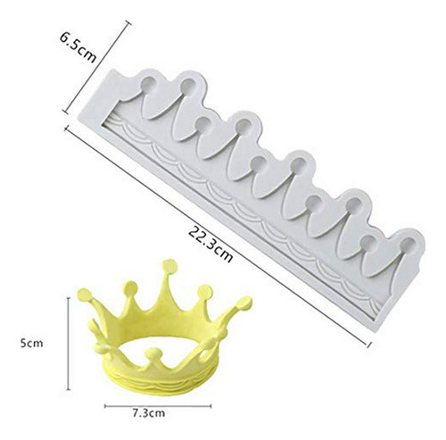 Molde Para Fondant Con Corona Circular En 3d, Molde Para Fon