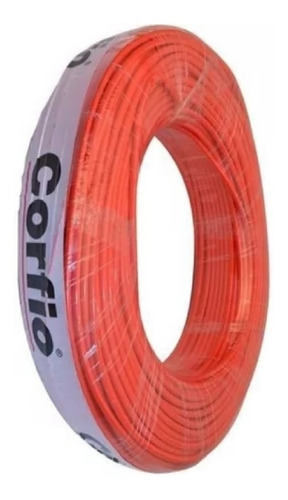 Fio Rígido/sólido 750v 4mm Corfio Rolo 100metros Vermelho