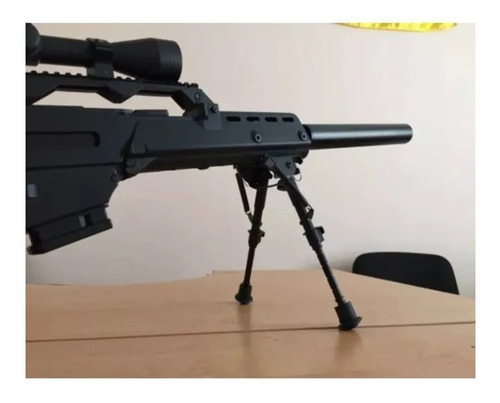 Imagem 7 de 8 de Bipé BiPod Universal Retráti Tático Sniper Carabina Airsoft