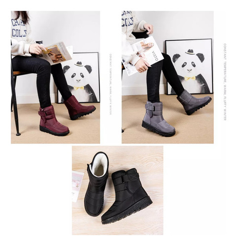 Botas De Nieve Antideslizantes Impermeables De Invierno Para