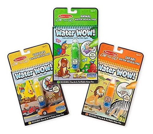 Melissa & Doug On The Go Water Wow! Almohadillas De Activid