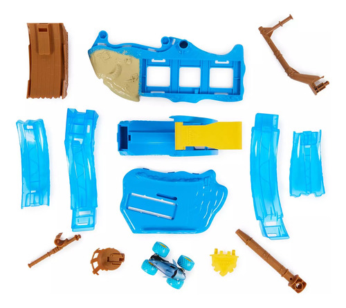 Monster Jam Vehículo Metálico Megalon 1:64 Set Acrobacias