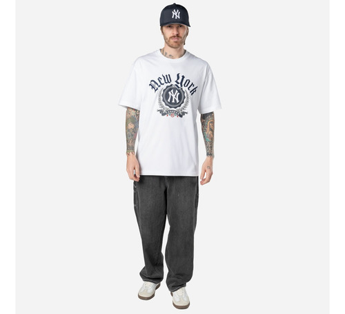 New Era Playera New York Yankees Throwback Prep Mlb Hombre