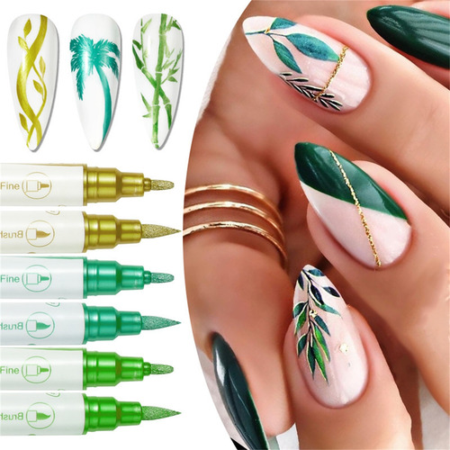 Bolígrafo De Grafiti W Nail Art Tk2w, Líneas Abstractas En 3