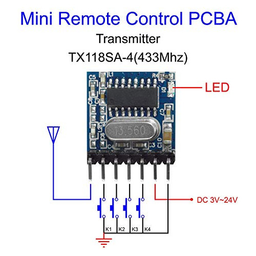 Módulo Rf Inalámbrico Qiachip 433 Mhz, Receptor Y Transmisor