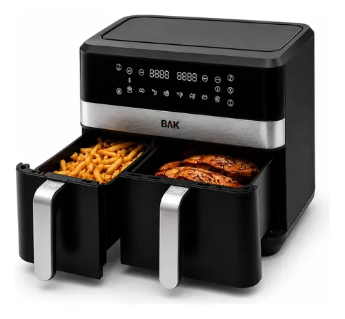 Fritadeira Airfryer Digital Cesto Duplo Preto 9,5l 1700w 127 Preto 127