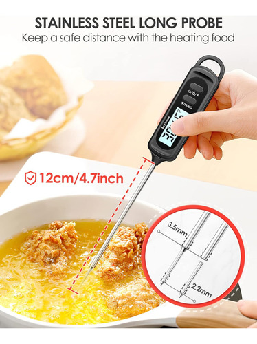 Termómetro De Lectura Instantánea Para Cocinar, Termómetro D